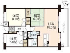 パークヒルズ己斐西町の間取り画像