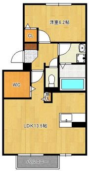 グレイス・イナミツIIの間取り画像