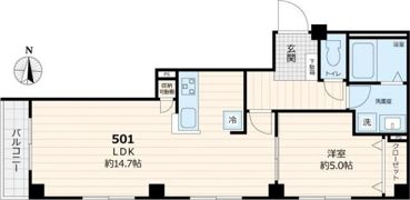 アルバ日暮里の間取り画像