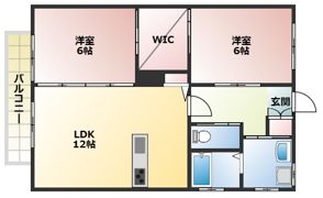 クレアールライフ桂川の間取り画像