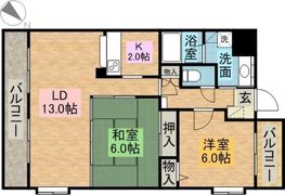 バローネ八雲の間取り画像