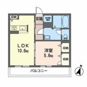 メゾンマスト 開北Aの間取り画像