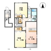 ディアコート美田園Ⅰの間取り画像