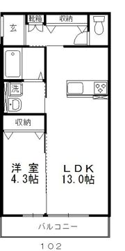 シリウスⅡの間取り画像