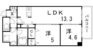 クロスレジデンス神戸元町の間取り画像