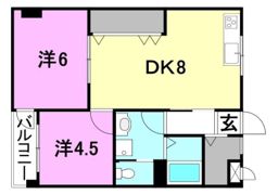 オックスフォードサーカス松山IC 2の間取り画像