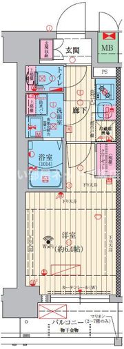 ファーストフィオーレ三国Ⅱの間取り画像