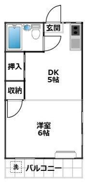 海野ハイツの間取り画像