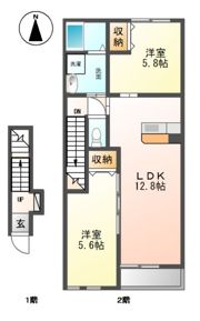 ガーデンヒルズの間取り画像