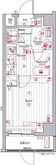 プレミアムキューブ広尾の間取り画像
