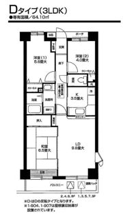 オクトス市ケ尾1号棟の間取り画像