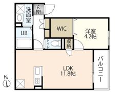 REGALE SHINE 福富西の間取り画像