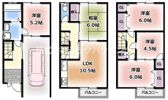 寝屋川市点野 戸建の間取り画像