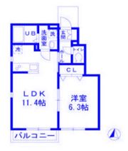 クレストあざみ野の間取り画像
