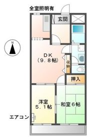 LaVieEnRose (ラヴィアンローズ)の間取り画像