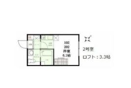 ハーミットクラブハウス大口ⅡA棟の間取り画像