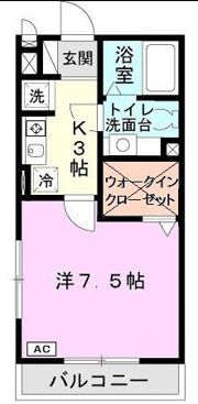 フレエール谷上の間取り画像