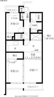 岩澤マンションの間取り画像