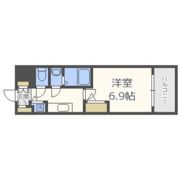 エスリード松屋町SOUTHの間取り画像