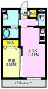 イーストヒルズ ベレオの間取り画像