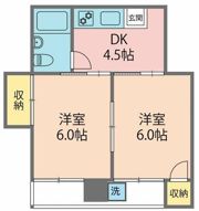 川越三浦マンションの間取り画像