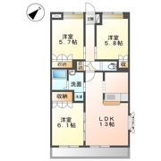 ボンヌール ラパンの間取り画像