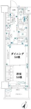 パレステージ関内大通公園の間取り画像