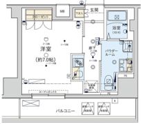 GENOVIA東日本橋駅前green veilの間取り画像