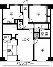 グランドハイリス本山の間取り画像