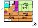 サンライフひろみね Bの間取り画像
