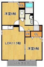 グランシャリオS A棟の間取り画像