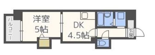 レジディア博多の間取り画像