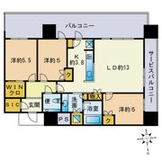 グランドメゾン大濠公園THE CLASSの間取り画像