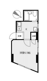 横澤ハイムB棟の間取り画像