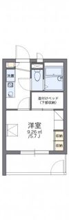 レオパレスタウンコート北田辺の間取り画像