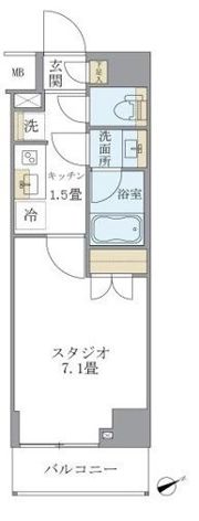 リージア中野新橋の間取り画像