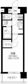 ハーモニーレジデンス東京アーバンスクエア♯002の間取り画像