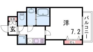 Luxe芦屋南の間取り画像