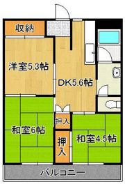 富田ハイツの間取り画像