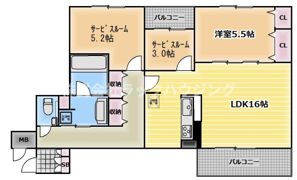 インペリアル大宮の間取り画像