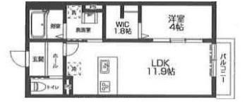 ラシーネ越後山壱番館の間取り画像