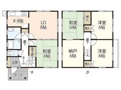 中庄戸建の間取り画像