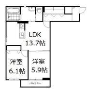 チッタ・デ・雄嶋の間取り画像