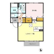 リュエル A/Bの間取り画像