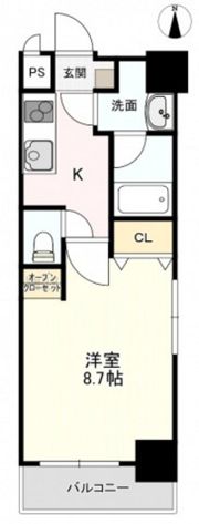柳町CORALの間取り画像