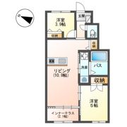 宗像市平井1丁目新築アパートの間取り画像