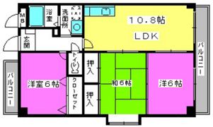 ルミエール板付の間取り画像