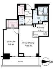 グランドメゾン新梅田タワーTHE CLUB RESIDENCEの間取り画像