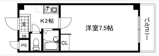 ﾏﾘｰﾌﾞ1820の間取り画像