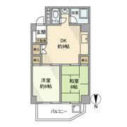 ハセベ第一コーポの間取り画像